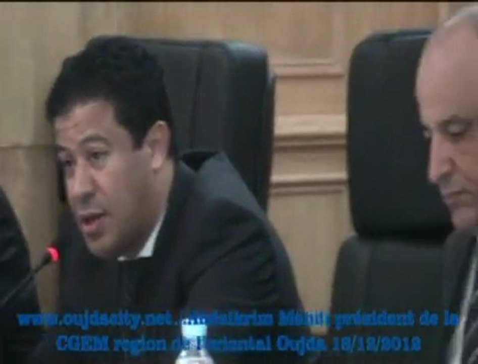 Mot de MR Abdelkrime MEHDI le président de la CGEM  region de l'oriental / Table Ronde du  Secteur agroalimentaire et Accées à l'innovation / oujda  la region de l 'oriental MAROC