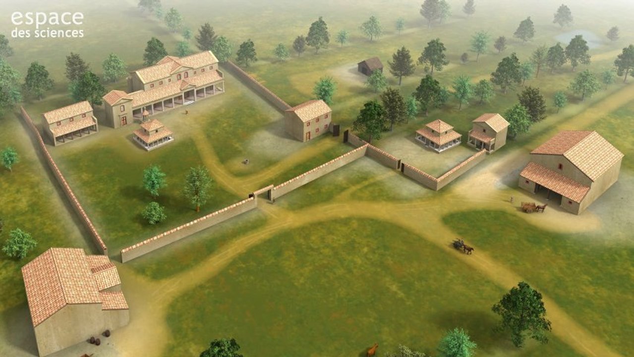 Une villa gallo-romaine en 3D