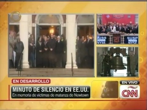 EE.UU. guarda un minuto de silencio en memoria de las víctimas de Connecticut