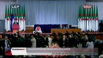 Evènement, Discours de François Hollande devant les parlementaires algériens