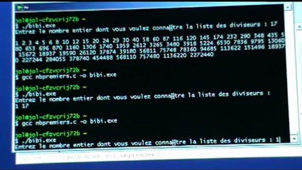 Cours d'algorithmique numéro 5. Diviseurs. Rappels sur les tableaux.