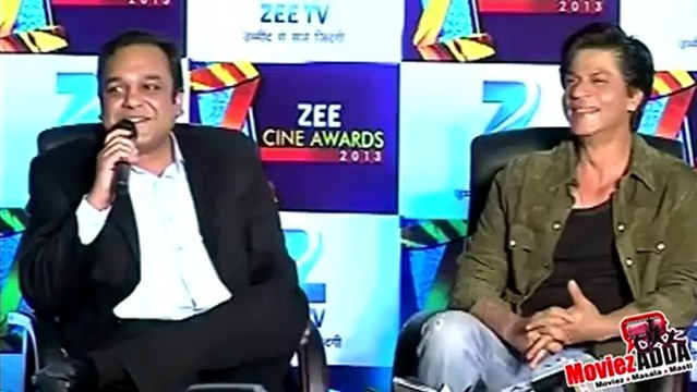 #SRK @iamsrk & @Deepikapadukone at Zee Cine Awards Press Meet