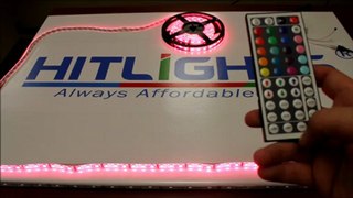HitLights 44-Key IR Remote for Color-Changing LED Strip Lights