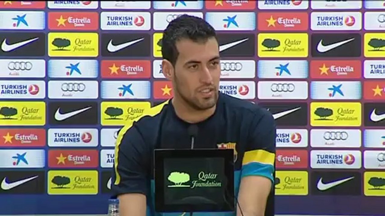 Busquets quiere los tres puntos contra el Valladolid para Tito Vilanova