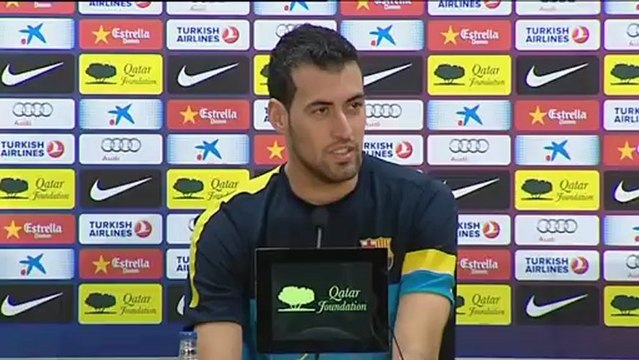 Busquets quiere los tres puntos contra el Valladolid para Tito Vilanova