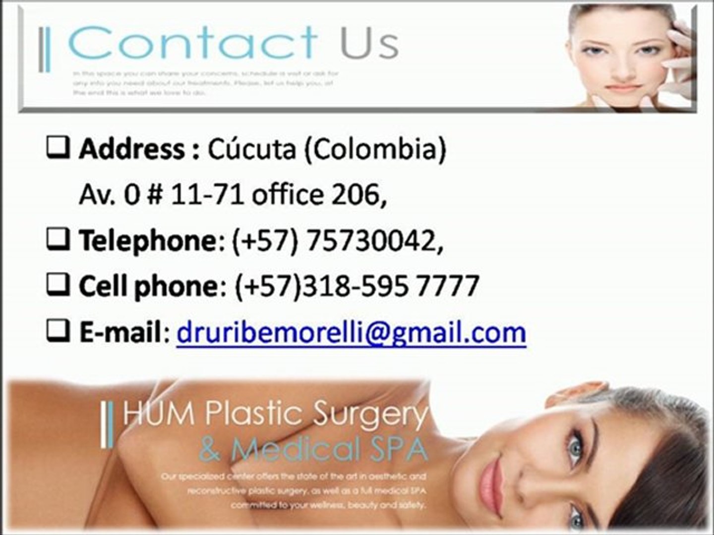 Plastic surgery in bogota