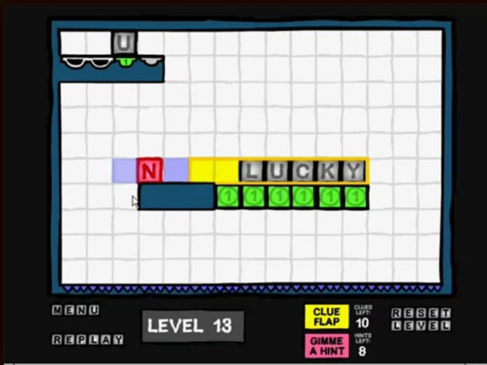 More Blocks With Letters On Walkthrough - MBWLO - Levels 1-17