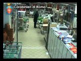Roma - Eur, rapina al supermercato (19.12.12)