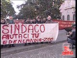 Napoli - La protesta dei lavoratori dell' Astir e dello Zoo (21.12.12)