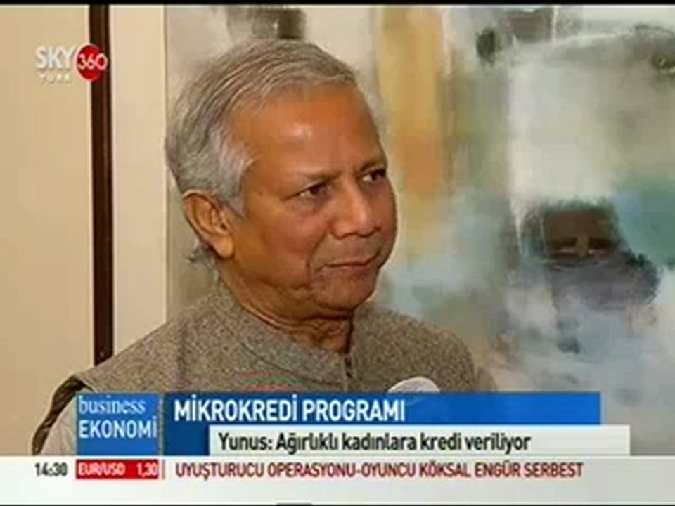 Nobel Laureate Professor Muhammad Yunus Talks with Turkish TV Channel Sky 360 on Microcredit Program