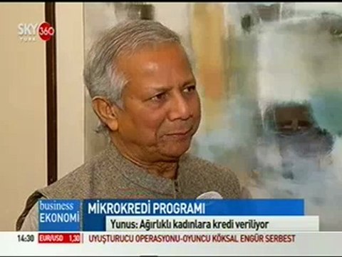 Nobel Laureate Professor Muhammad Yunus Talks with Turkish TV Channel Sky 360 on Microcredit Program