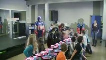 Captain America & Captain Harlock at a birthday party (22/12/2012)