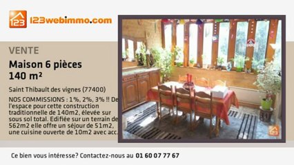 A vendre - maison - Saint Thibault des vignes (77400) - 6 pi