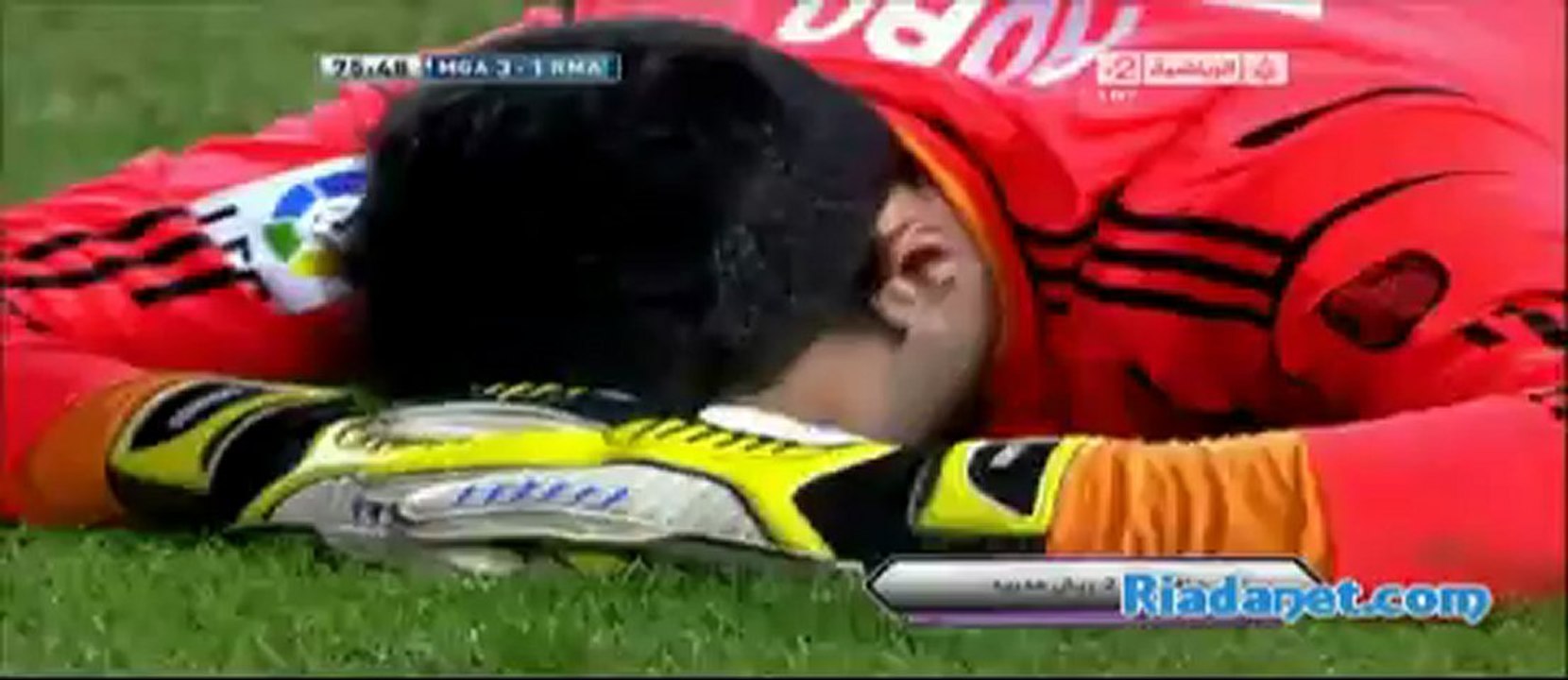 اهداف مباراة ريال مدريد 2×3 ملجا - الدوري الاسباني