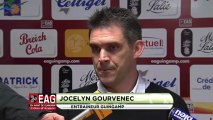 Conférence de presse EA Guingamp - GFC Ajaccio : Jocelyn GOURVENNEC (EAG) - Jean-Michel  CAVALLI (GFCA) - saison 2012/2013