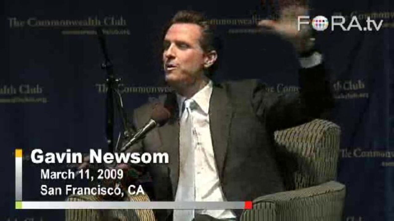 Gavin Newsom Slams Politicization of Gay Marriage