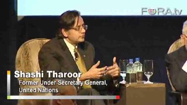Shashi Tharoor Offers India’s View of Global Warming