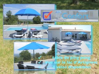 Location dans le Verdon, MaisonBlanche avec piscine privee