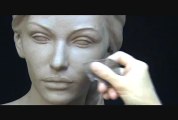 Sculpting a female head in clay. Sculpting tutorial and demo