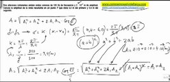 Fisica fenomenos ondulatorios calcular amplitud de la onda resultante