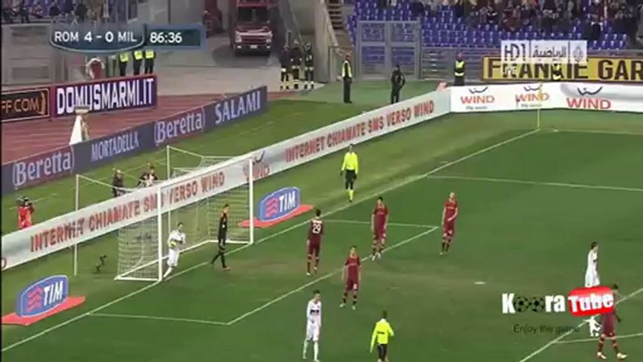 ‫أهداف روما 4-2 ميلان [22_12_2012] [HD]‬ tvgoals.net