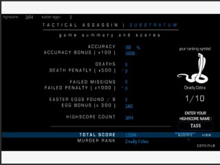 Tactical Assassin Substratum - All Easter Eggs - 0 Deaths