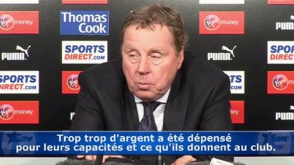 Quand Redknapp tire à vue sur ses joueurs !