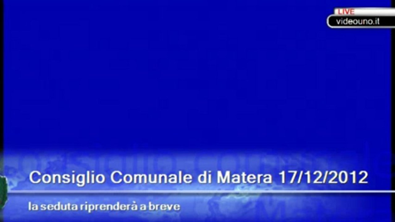 consiglio comunale MATERA