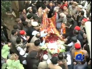 Geo Reports-Bashir Bilour’s Funeral -23 Dec 2012