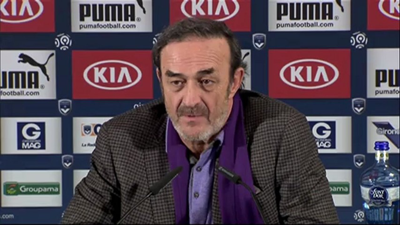 Conférence de presse Girondins de Bordeaux - ESTAC Troyes : Francis GILLOT (FCGB) - Jean-Marc FURLAN (ESTAC) - saison 2012/2013