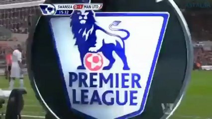 هدف أول رائع لمان يونايتد أمام سوانسى سيتى باتريس إيفرا الجولة ال18