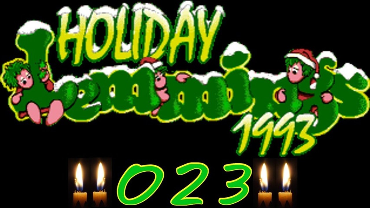 Let's Play Holiday Lemmings 1993 - #023 - Schneeflocken in den Wolken