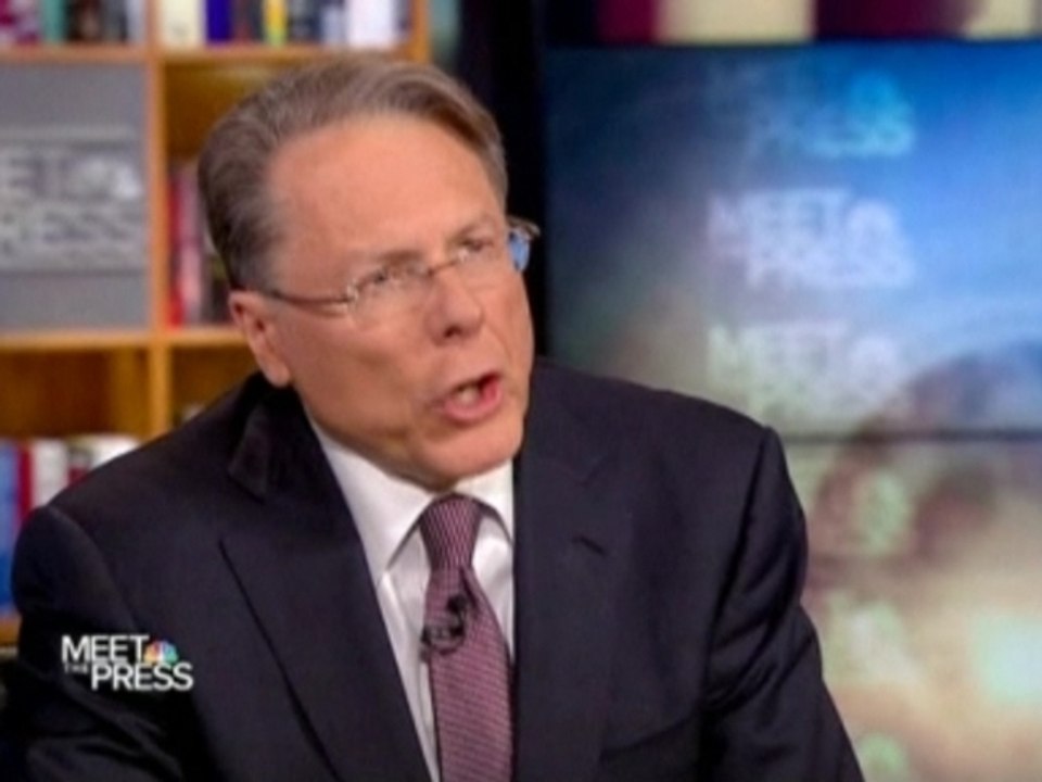 NRA chief: 'If it's crazy to call for armed security in school..call me crazy'