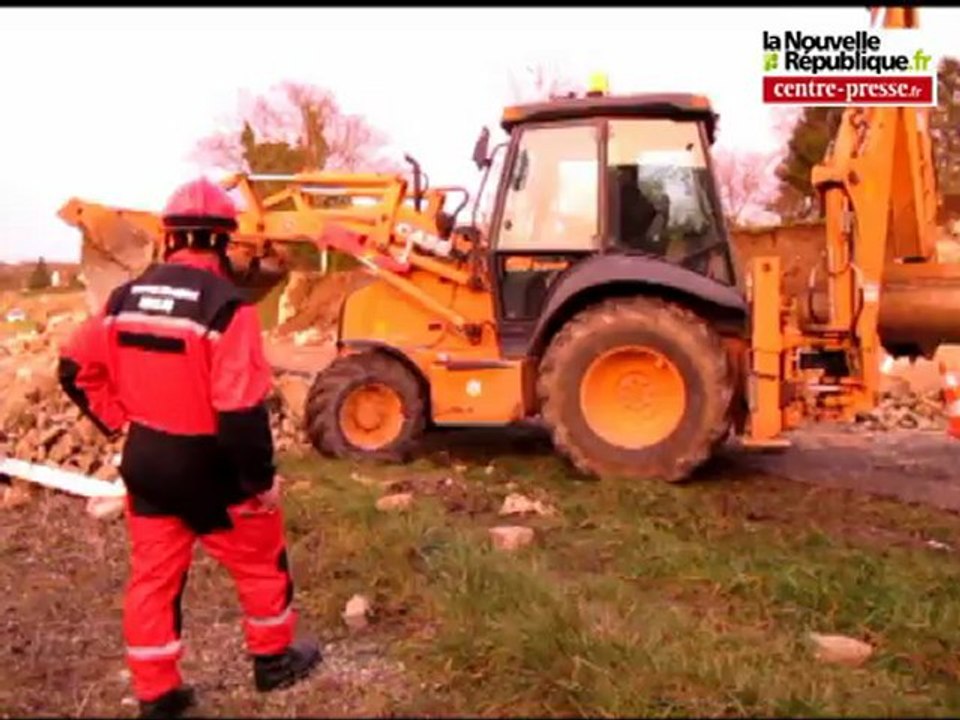 VIDEO Châtellerault: glissement de terrain à Antoigné