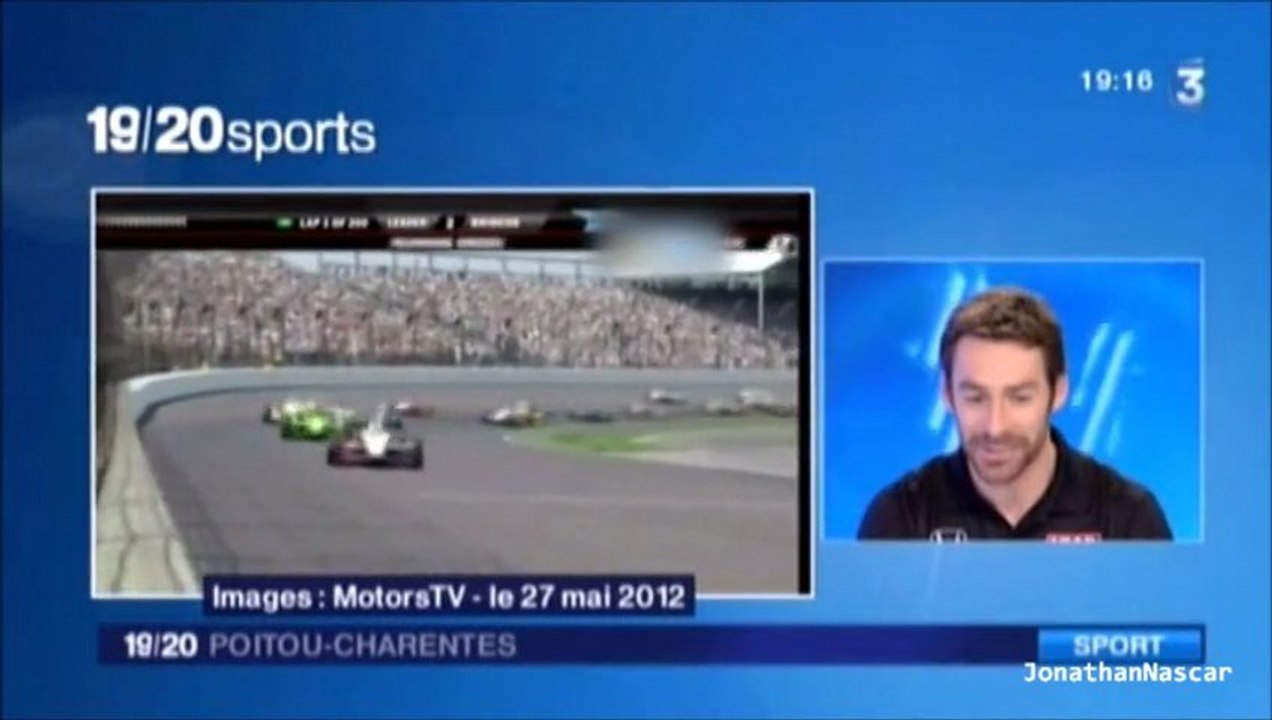 Intervention Simon Pagenaud France 3 Poitou 23/12/2012