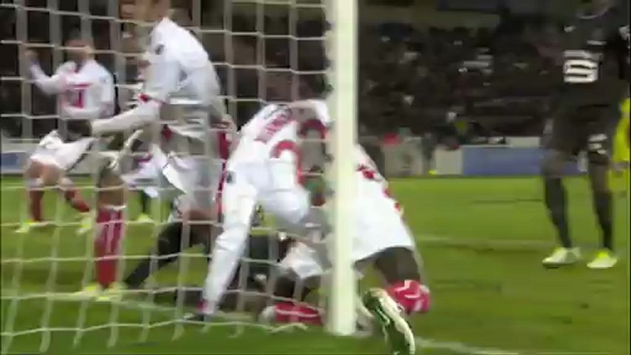 But Fousseni DIAWARA (42ème) - AC Ajaccio - Stade Rennais FC (2-4) - saison 2012/2013