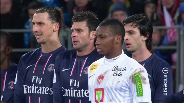 Stade Brestois 29 (SB29) - Paris Saint-Germain (PSG) Le résumé du match (19ème journée) - saison 2012/2013