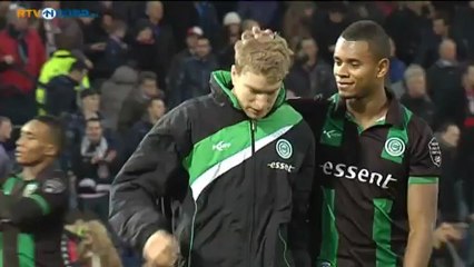 Скачать видео: FC Groningen in slotfase onderuit tegen Feyenoord - RTV Noord