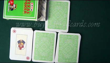 MAGIC-TRICK-CARDS--Modiano-Texas-Hold'em-Green--Marked-cards