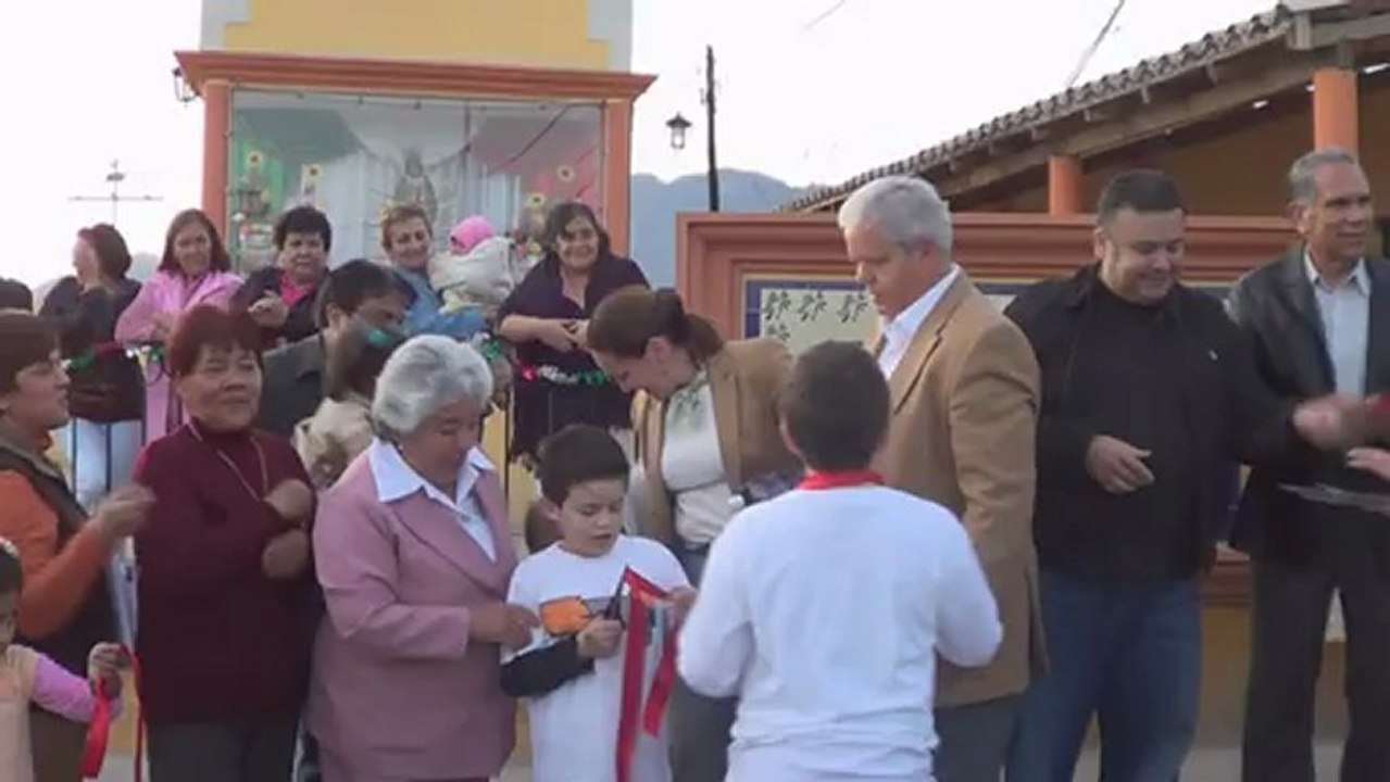 Inauguración de parque El Fortín y ampliación de calle Mina