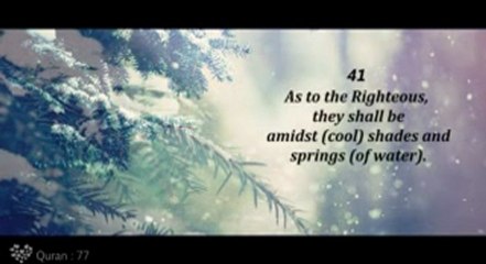 English Quran - 77 - Al-Mursalāt (The Emissaries )