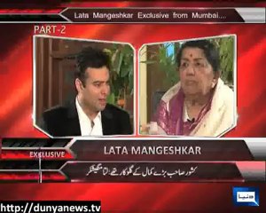 On The Front With Lata Mangeshkar - 23 Dec 2012 - Dunya News, Watch Latest Episode