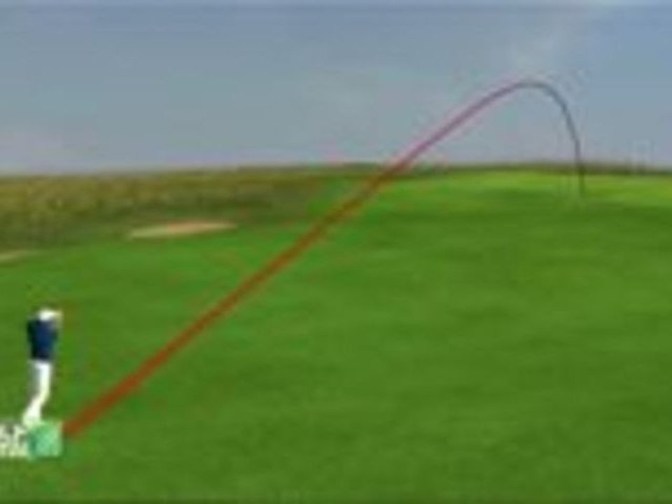 Der Linkskurs Golfplatz als 3D Animation