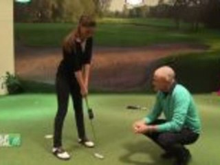 Putten lernen beim Indoor Golf Training