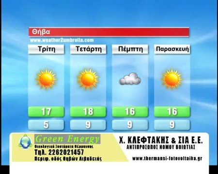 H πρόγνωση του καιρού για τα Χριστούγεννα