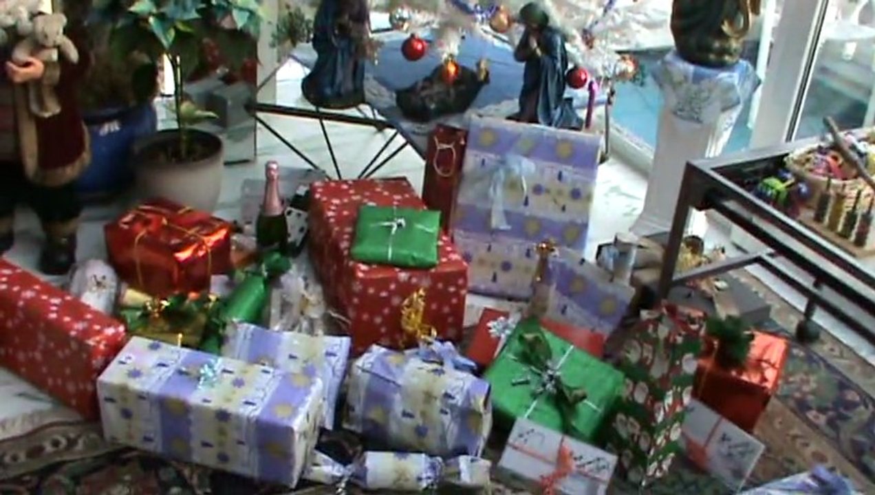 Weihnachten 2012 Die Fellas Hubert und Matthias Geschenke Weihnachtsbaum Rudi Papagei Heilig Abend 2012