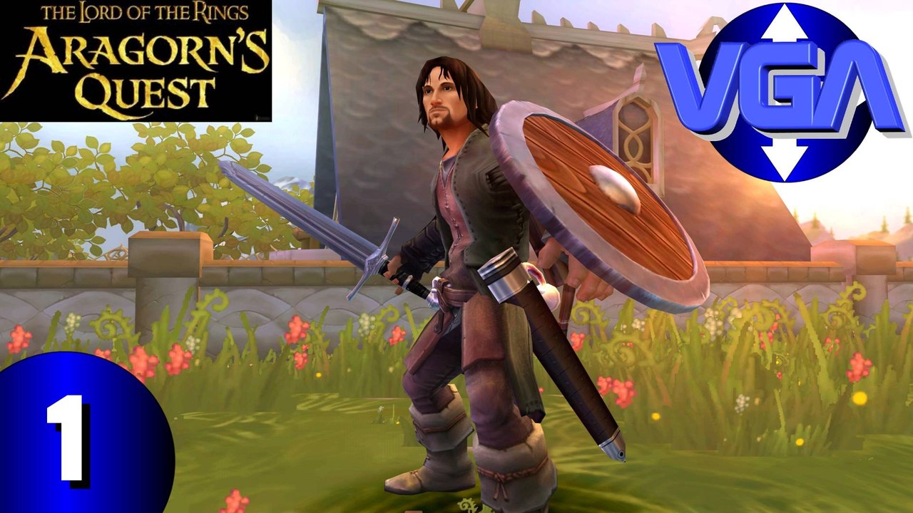 VGA Le seigneur des anneaux la quete d'aragorn warner games ps3 xbox 360 wii 2010 HD PART 1