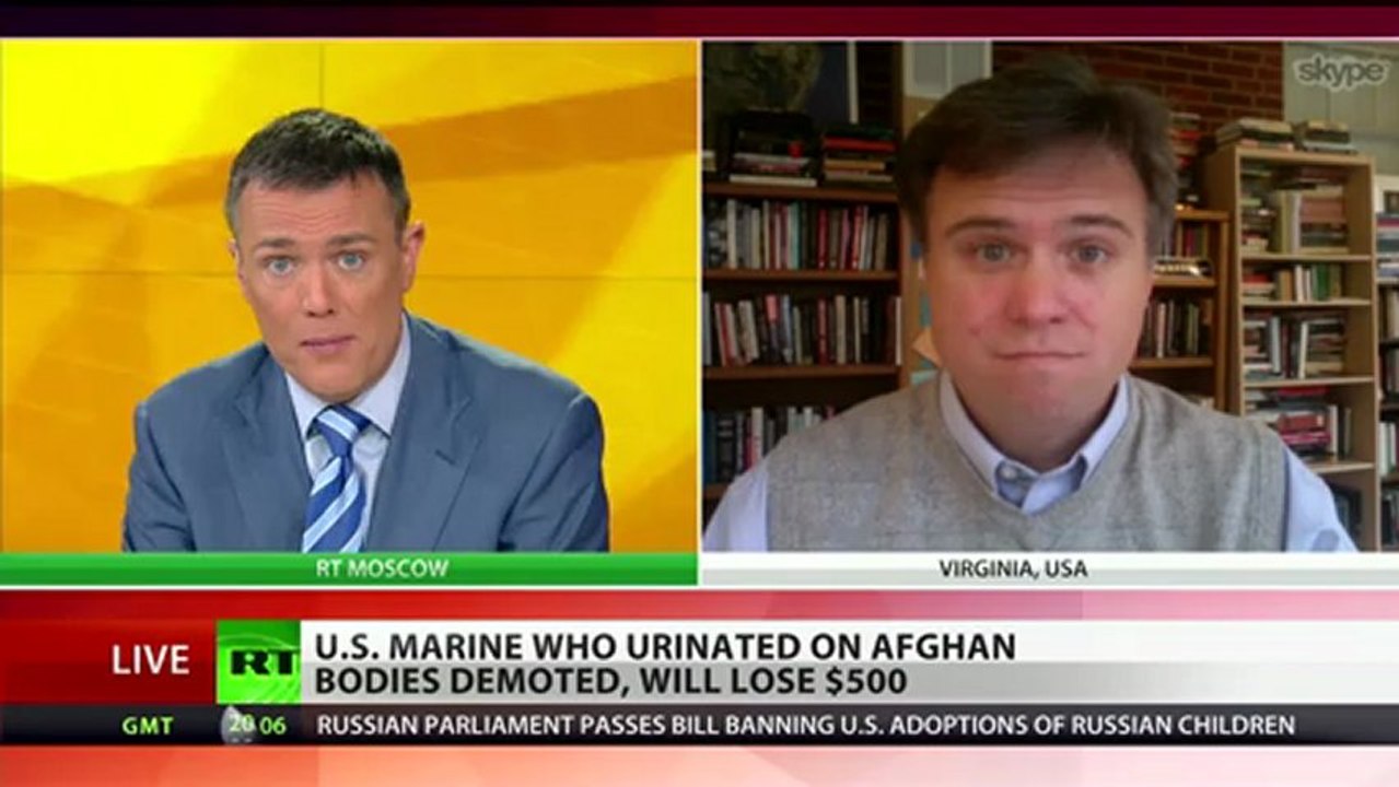 $500 For Desecration: 'US Marine fined, demoted for urinating on Afghan bodies'
