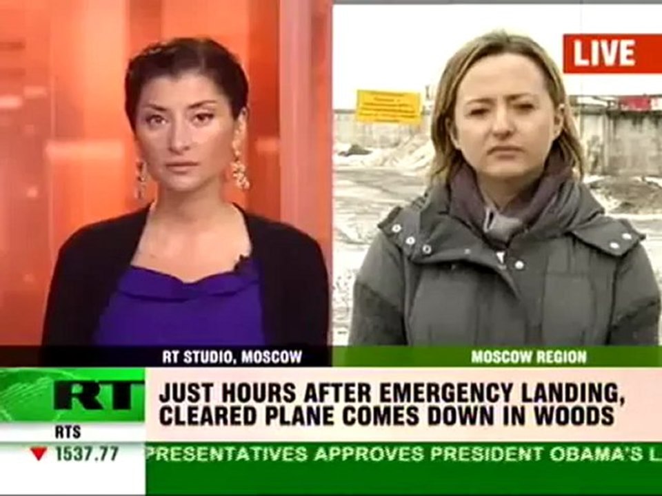 Plane crashes in forest near Moscow day after emergency landing