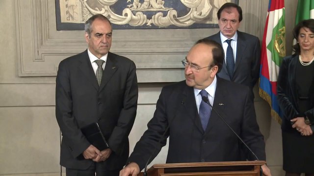 Roma - Consultazioni al Quirinale del Gruppo parlamentare Italia dei Valori (23.12.12)
